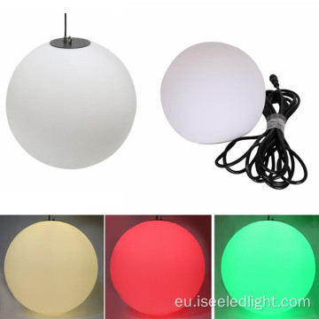 IP65 RGB Pendant DMX 3D LED zintzilikatzeko baloia